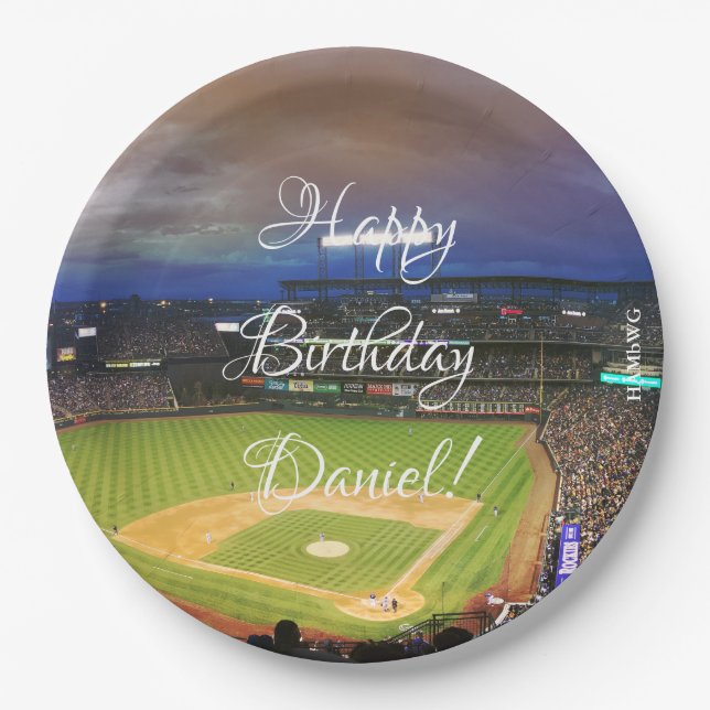 Plato De Papel HAMbyWG - Placa de papel - Estadio de béisbol (Anverso)