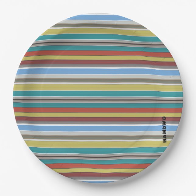 Plato De Papel HAMbyWG - Placas de papel - Banda de surf (Anverso)