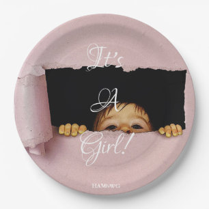Plato De Papel HAMbyWG - Placas de papel de 9" - Bebé de putas