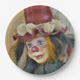 Plato De Papel HAMbyWG - Placas de papel de 9" - Payaso antiguo