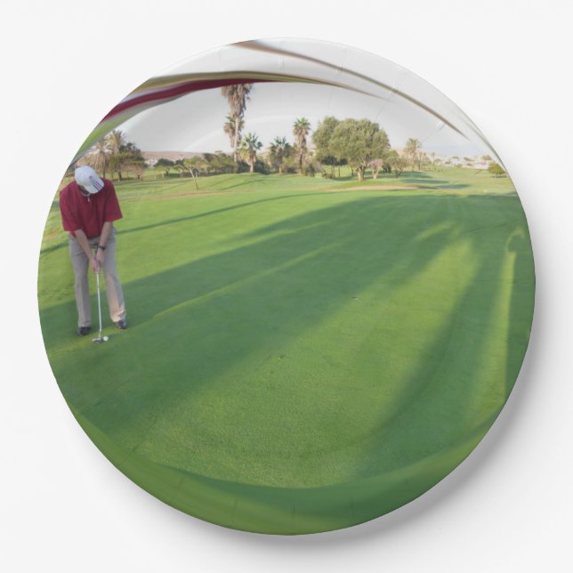 Plato De Papel HAMbyWG - Placas de papel - Golfer (Anverso)