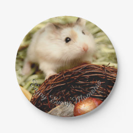 Plato De Papel Hammyville - Cute Hamster