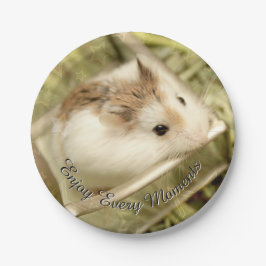 Plato De Papel Hammyville - Cute Hamster