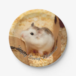 Plato De Papel Hammyville - Cute Hamster