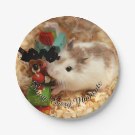 Plato De Papel Hammyville - Cute Hamster