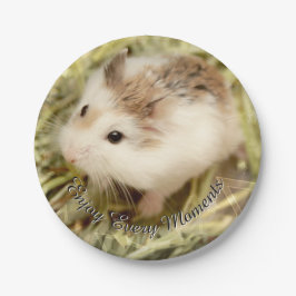 Plato De Papel Hammyville - Cute Hamster