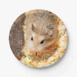 Plato De Papel Hammyville - Cute Hamster