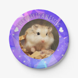 Plato De Papel Hammyville - Cute Robo Hamster Blessing