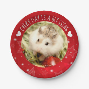 Plato De Papel Hammyville - Cute Robo Hamster Blessing