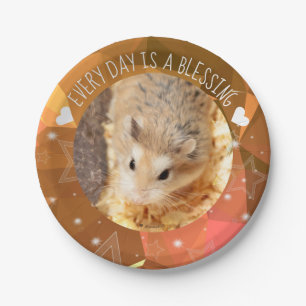 Plato De Papel Hammyville - Cute Robo Hamster Blessing