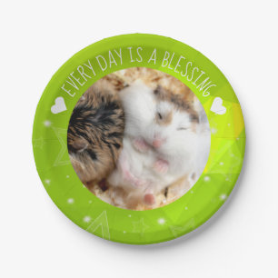 Plato De Papel Hammyville - Cute Robo Hamster Blessing