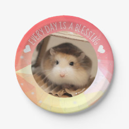Plato De Papel Hammyville - Cute Robo Hamster Blessing