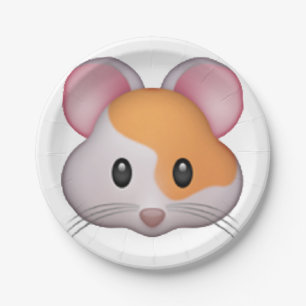 Plato De Papel Hamster - Emoji