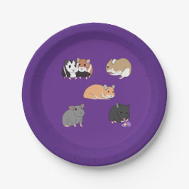 Plato De Papel Hamsters 