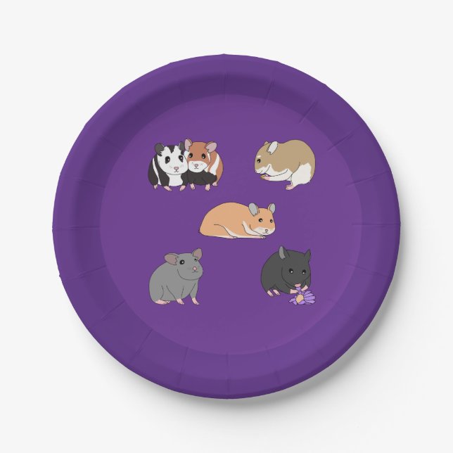 Plato De Papel Hamsters  (Anverso)
