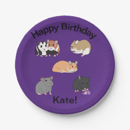 Plato De Papel Hamsters
