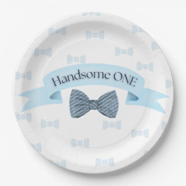 Plato De Papel Handsome One Baby Boy First Birthday Party Plates