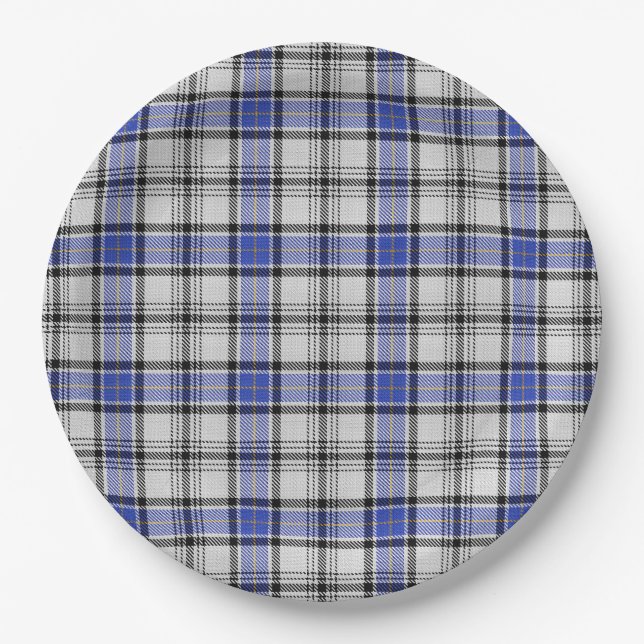 Plato De Papel Hannay Tartan (Anverso)
