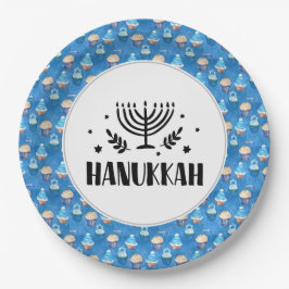 Plato De Papel Hanukkah