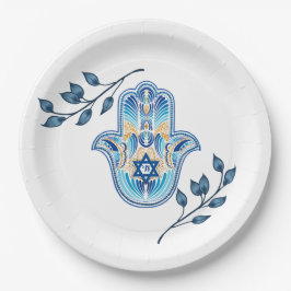 Plato De Papel Hanukkah
