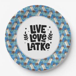 Plato De Papel Hanukkah