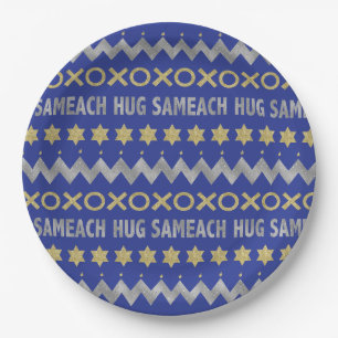 Plato De Papel Hanukkah Chag Sameach/Happy Holiday