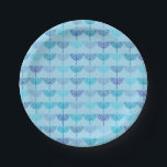 Plato De Papel Hanukkah Chanukah Chanukkiah Menorah Pattern Blue<br><div class="desc">Hanukkah Chanukah Chanukkiah Menorah Patrón Azul. Bonito diseño geométrico minimalista moderno para el festival judío de las luces. Por Kierkegaard Design Studio.</div>