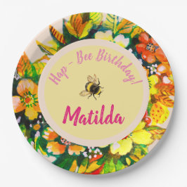 Plato De Papel Hap - Cumpleaños de Abeja