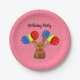 Plato De Papel Hapiness magic rabbit