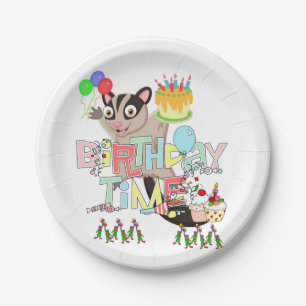 Plato De Papel Happy Birday Paper Plates Possum Cake