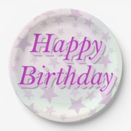 Plato De Papel Happy Birthday!!