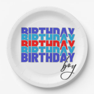 Plato De Papel Happy birthday boy. Celebrating your birthday...