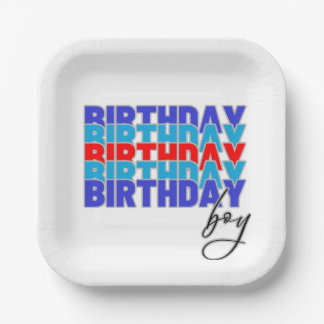 Plato De Papel Happy birthday boy. Celebrating your birthday...
