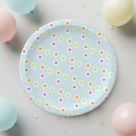 Plato De Papel Happy Birthday Paper Plates - daisy birthday plate