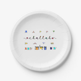 Plato De Papel Happy Challah Days Fiesta Paper Plates