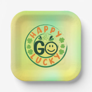 Plato De Papel Happy Go Lucky-52904