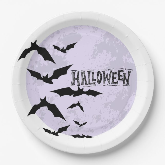 Plato De Papel Happy Halloween Assiette en carton (Anverso)