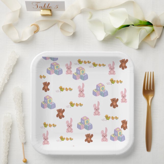 Plato De Papel Happy Toddler Birthday  (Boda)