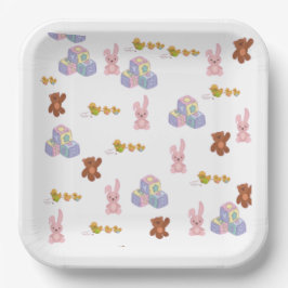 Plato De Papel Happy Toddler Birthday 