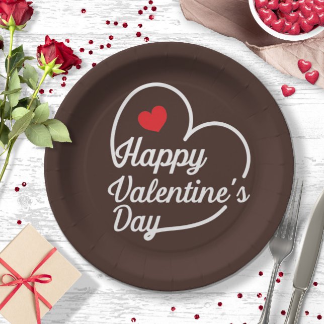 Plato De Papel Happy Valentine's Heart Swash ID734 (Subido por el creador)