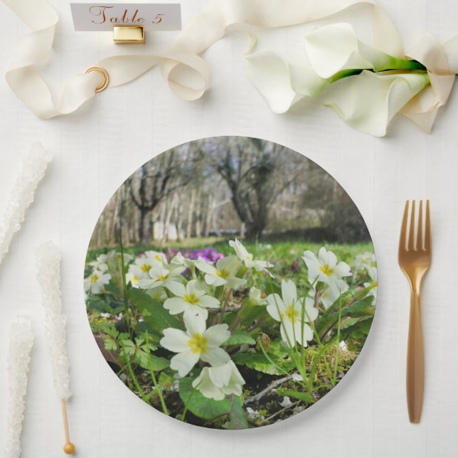 Plato De Papel Harbinger de la placa de papel de primavera (Boda)