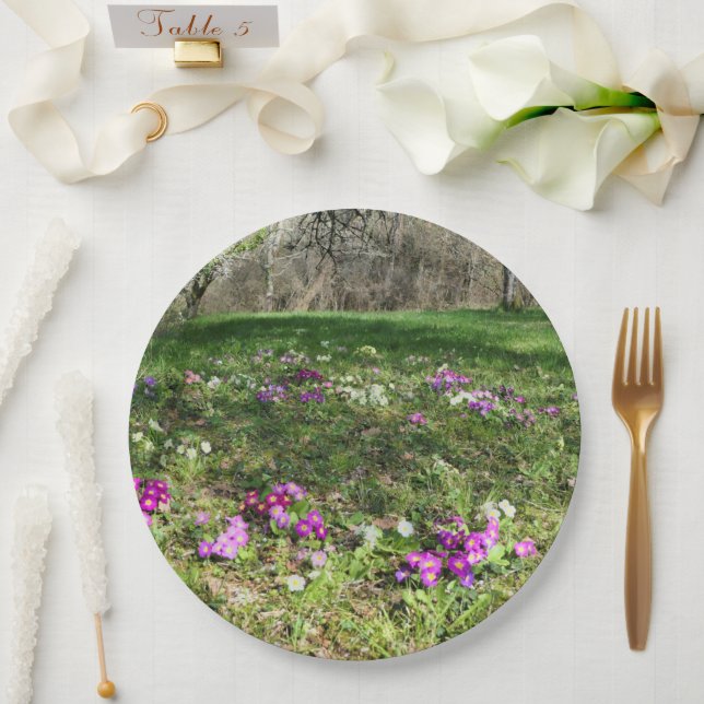 Plato De Papel Harbinger de la placa de papel de primavera (Boda)