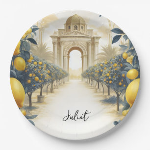 Plato De Papel Harch Food Fun Fruit Lime Lemon Bridal Ducha