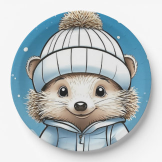 Plato De Papel Harper Hedgehog (cara)