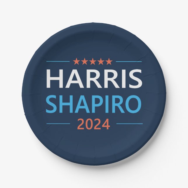 Plato De Papel Harris Shapiro 2024 (Anverso)