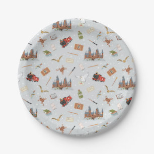 Plato De Papel Harry Potter   Baby Shower del patrón Hogwarts
