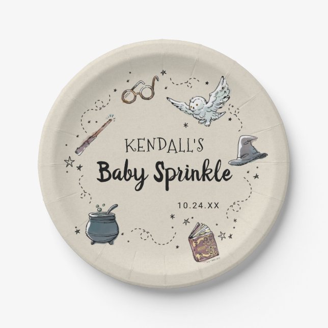 Plato De Papel Harry Potter Baby Sprinkle (Anverso)