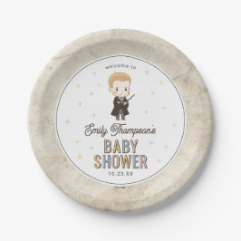 Plato De Papel Harry Potter Chibi Draco Malfoy Wizard Baby Shower