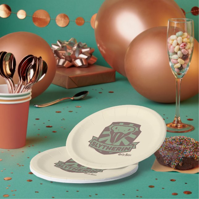 Plato De Papel HARRY POTTER™ | Escudo Summer Magic SLYTHERIN™ (Multi)
