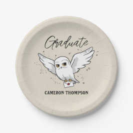 Plato De Papel Harry Potter | Hedwig Graduation